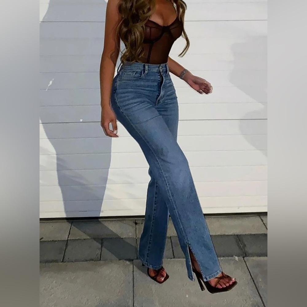 Fashionnova killing em softly side split jeans